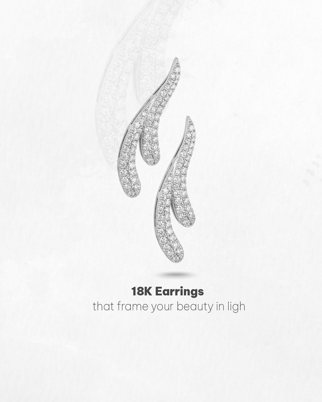 Flame Pavé Earrings