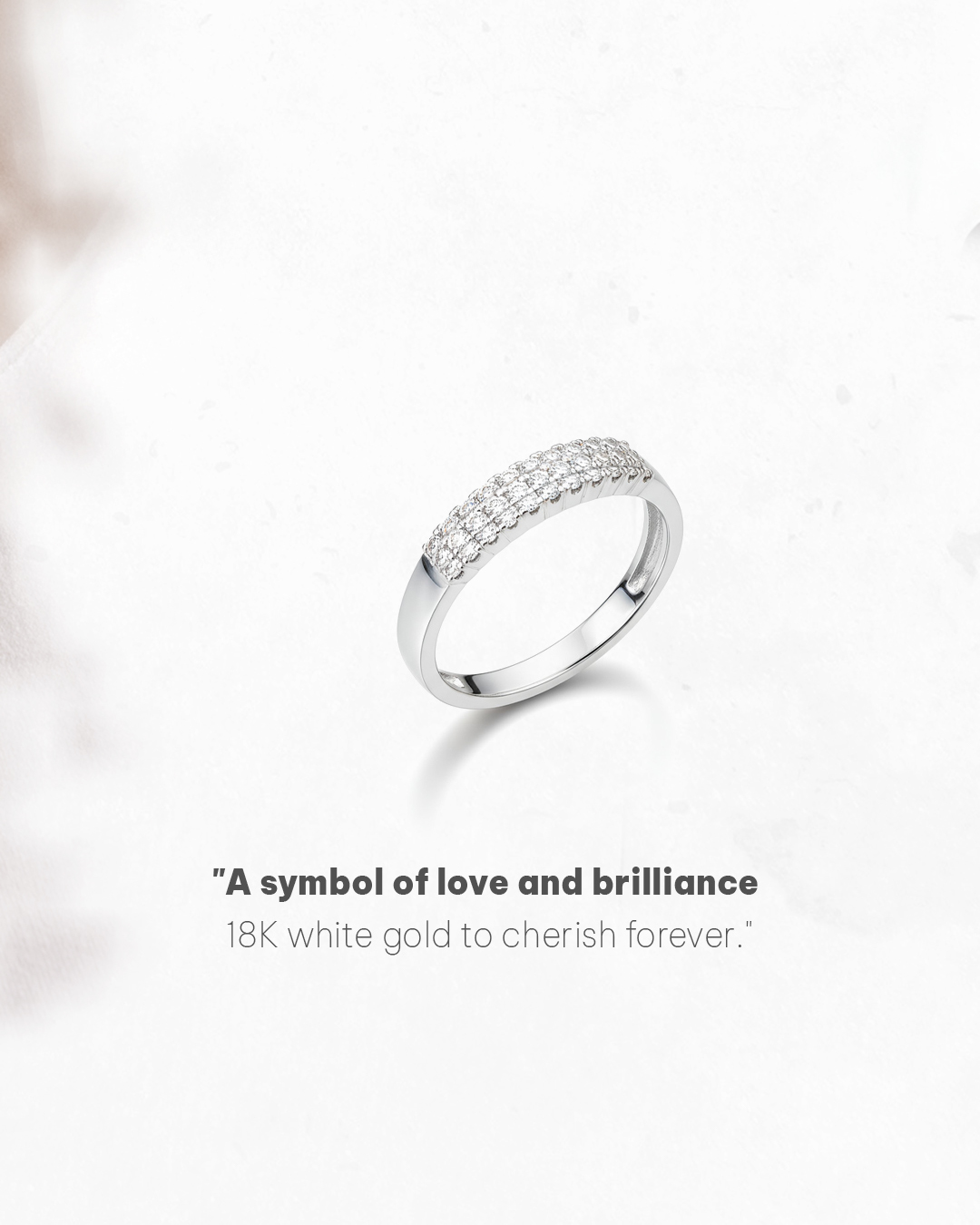 Curved Pavé Band
